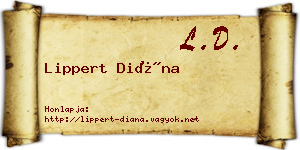 Lippert Diána névjegykártya